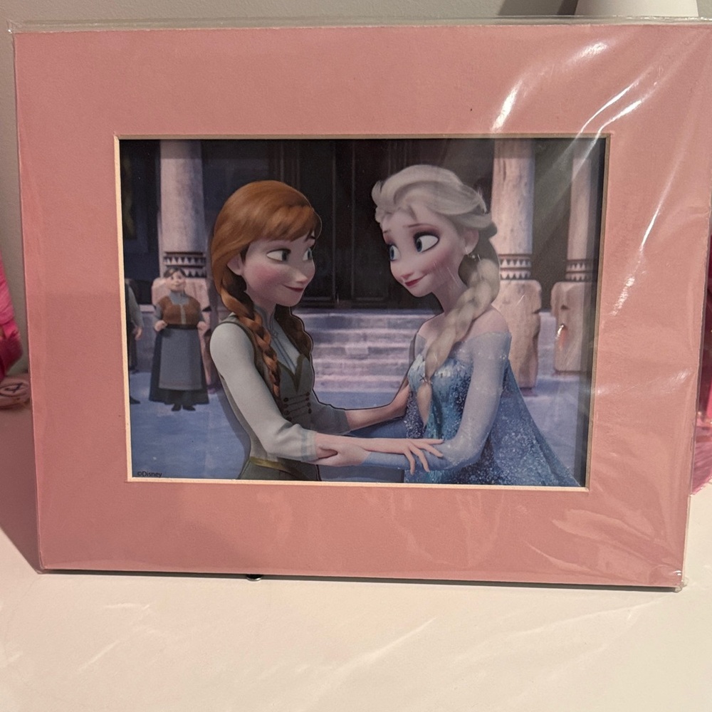 Frozen Official Laser Cel Disney Theme Parks Anna Elsa